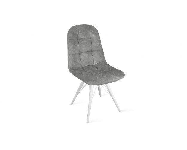 Стул «Райс» К3 Белый/Микровелюр Wellmart Silver