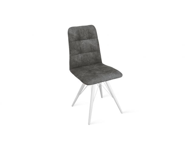 Стул «Аспен» К3 Белый/Микровелюр Wellmart Graphite