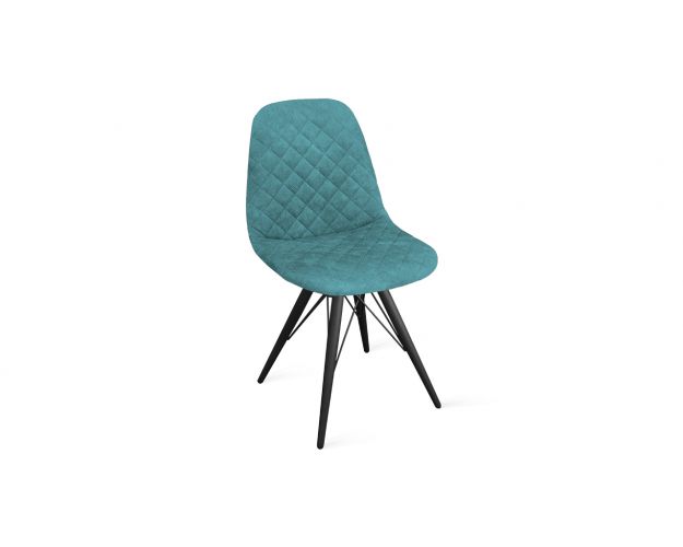 Стул «Ричи» К3 Черный муар/Микровелюр Wellmart Indigo
