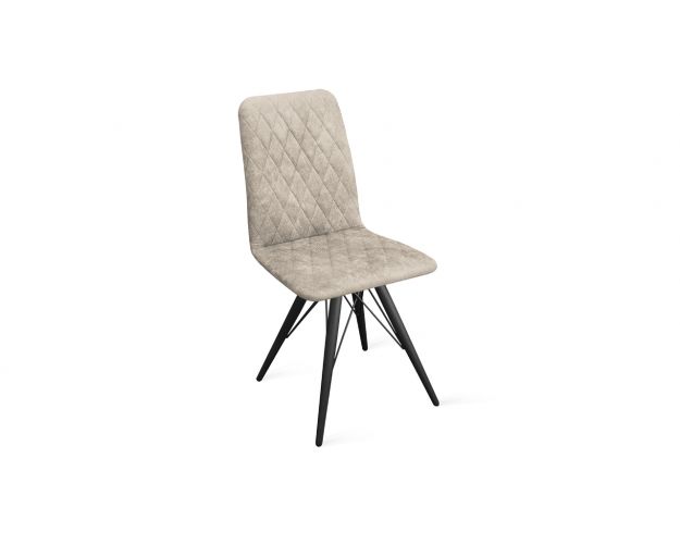 Стул «Стенли» К3 Черный муар/Микровелюр Wellmart Dark Beige